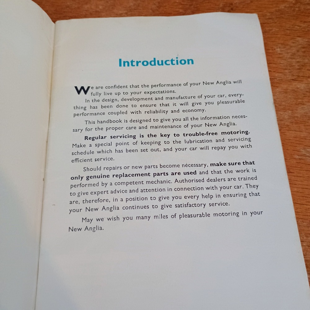 Vintage 1959 Ford New Anglia Owners Handbook Manual Dagenham England Original - Picture 5 of 5